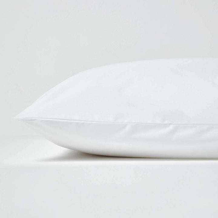 Eleganza Plain White 100% Cotton Percale Bag Pillowcase TC200