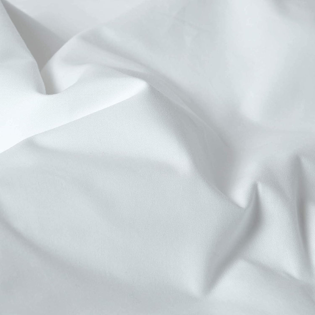 Eleganza Plain White 100% Cotton Percale Bag Pillowcase TC200