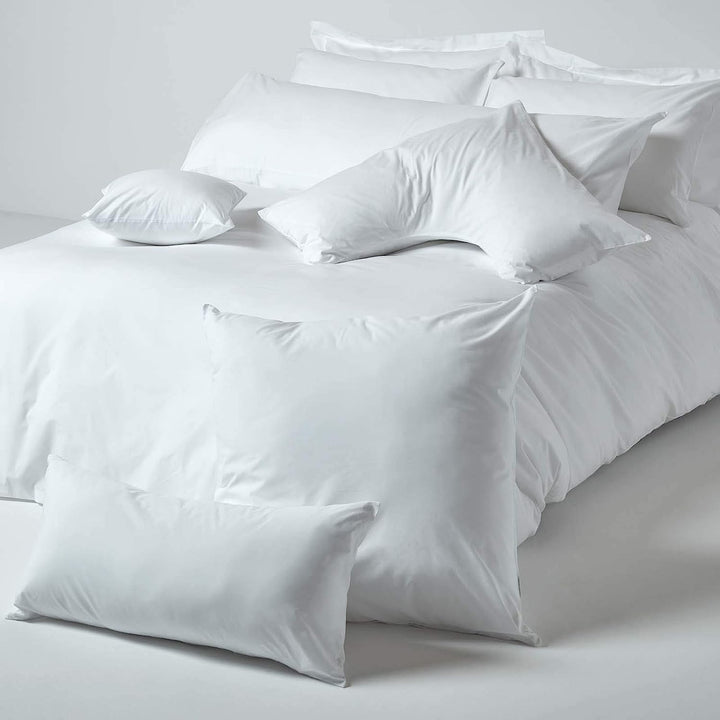 Eleganza Plain White 100% Cotton Percale Bag Pillowcase TC200