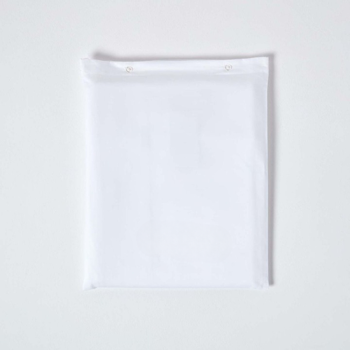 Eleganza Plain White 100% Cotton Percale Duvet Cover TC 200